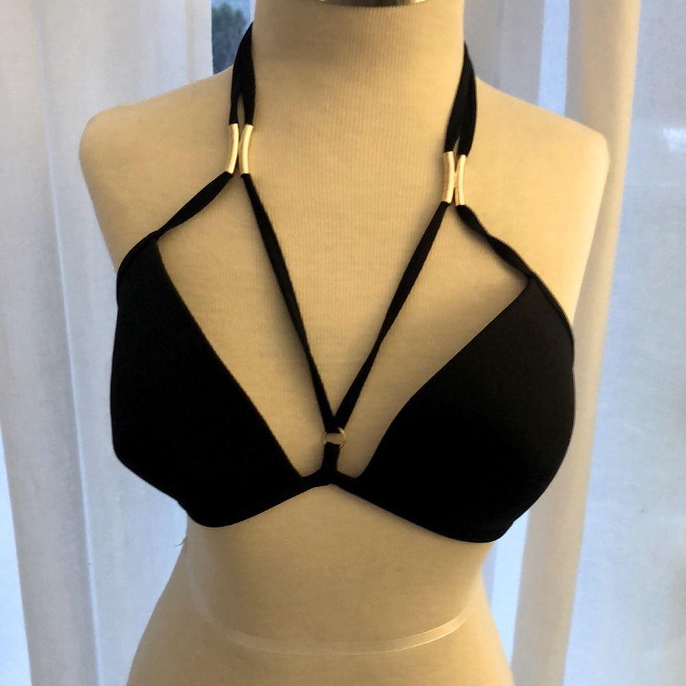 New Look ASOS black bikini top UK size 10, fits 34B size